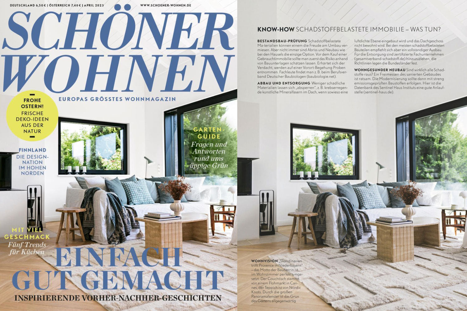 Schöner Wohnen magazine feature on Eldvarm