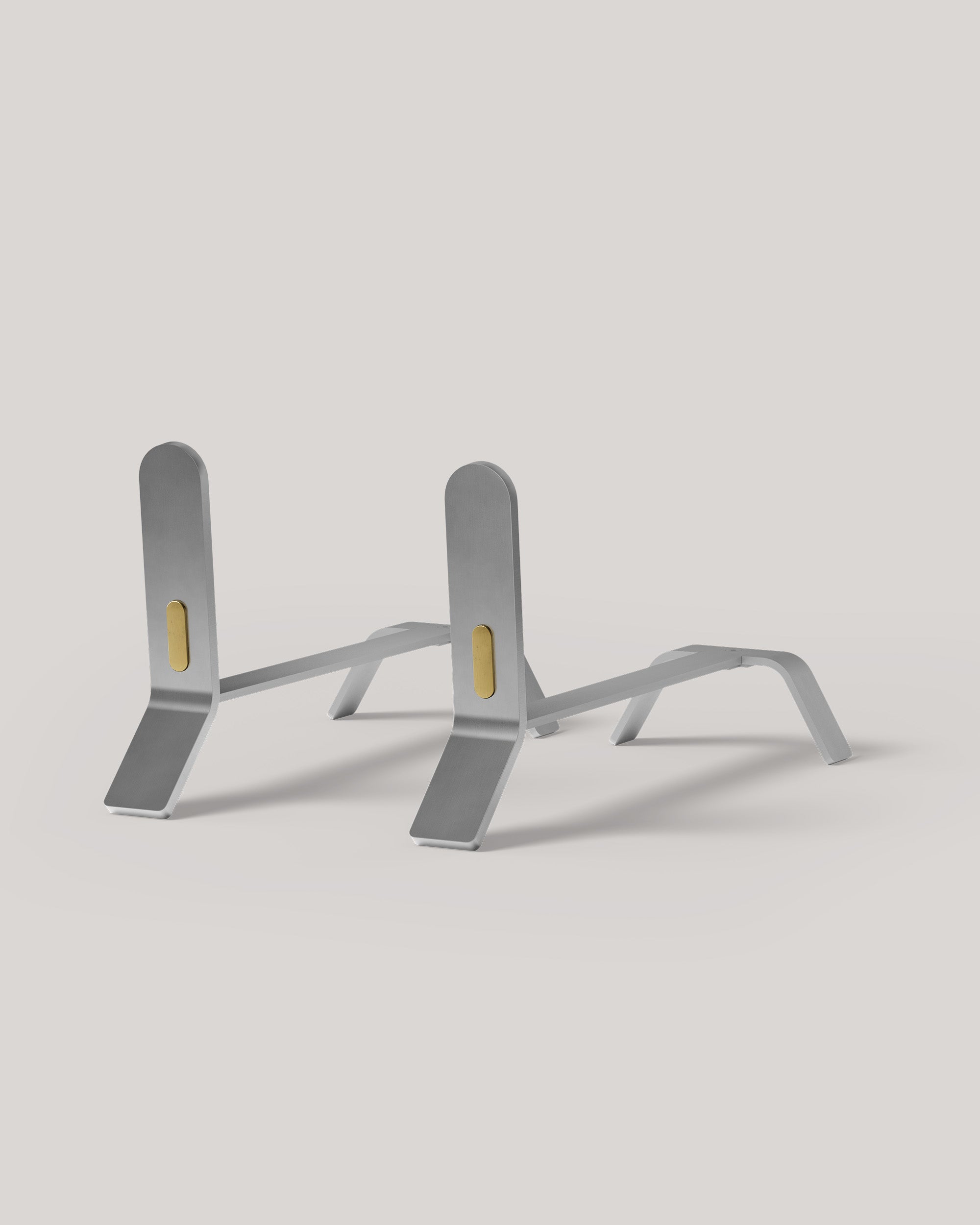 Eldvarm Cooper Fire Dogs Large - Lumière, large fire dogs (andirons) in steel