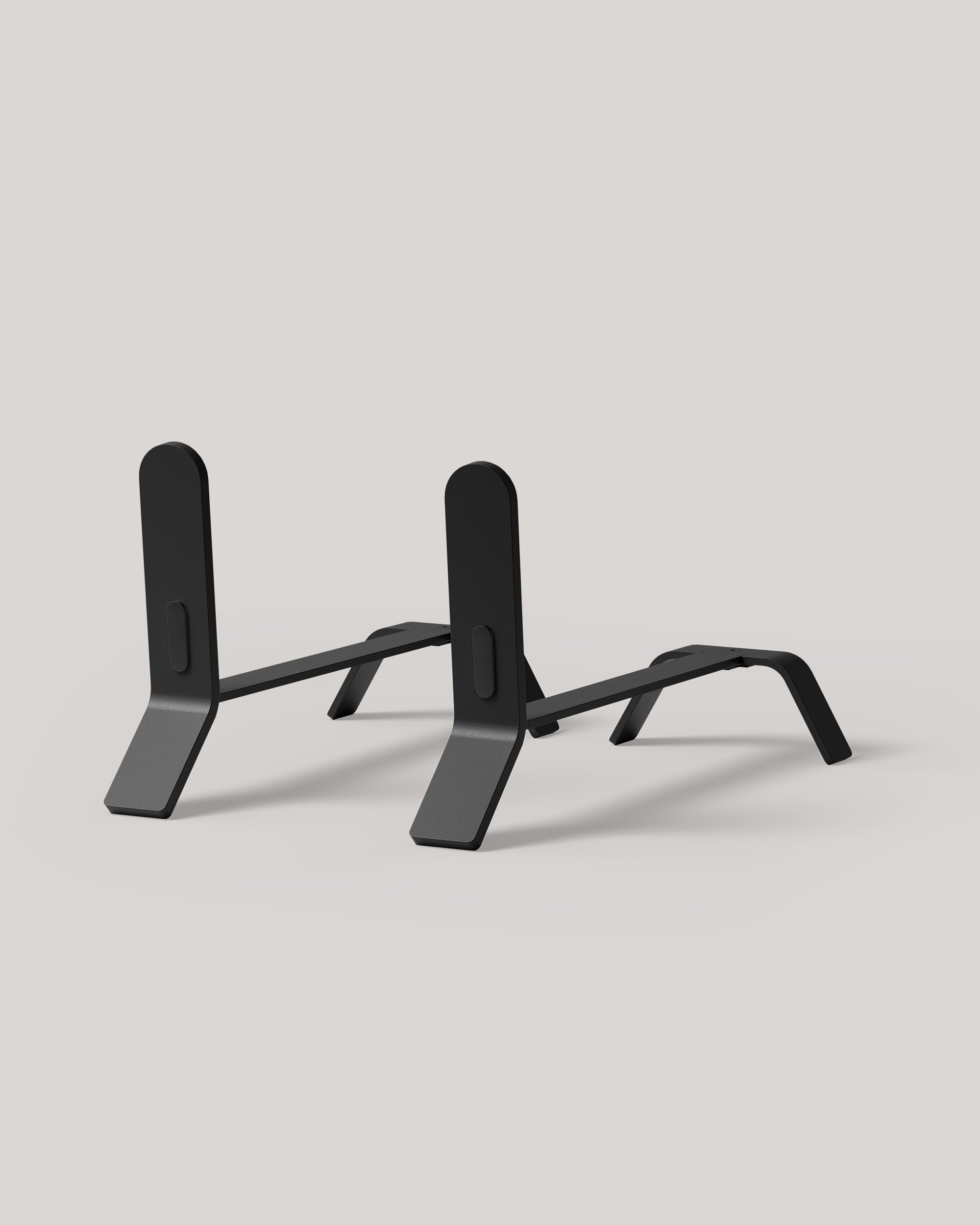 Eldvarm Cooper Fire Dogs Large - Noir A, large fire dogs (andirons) in steel