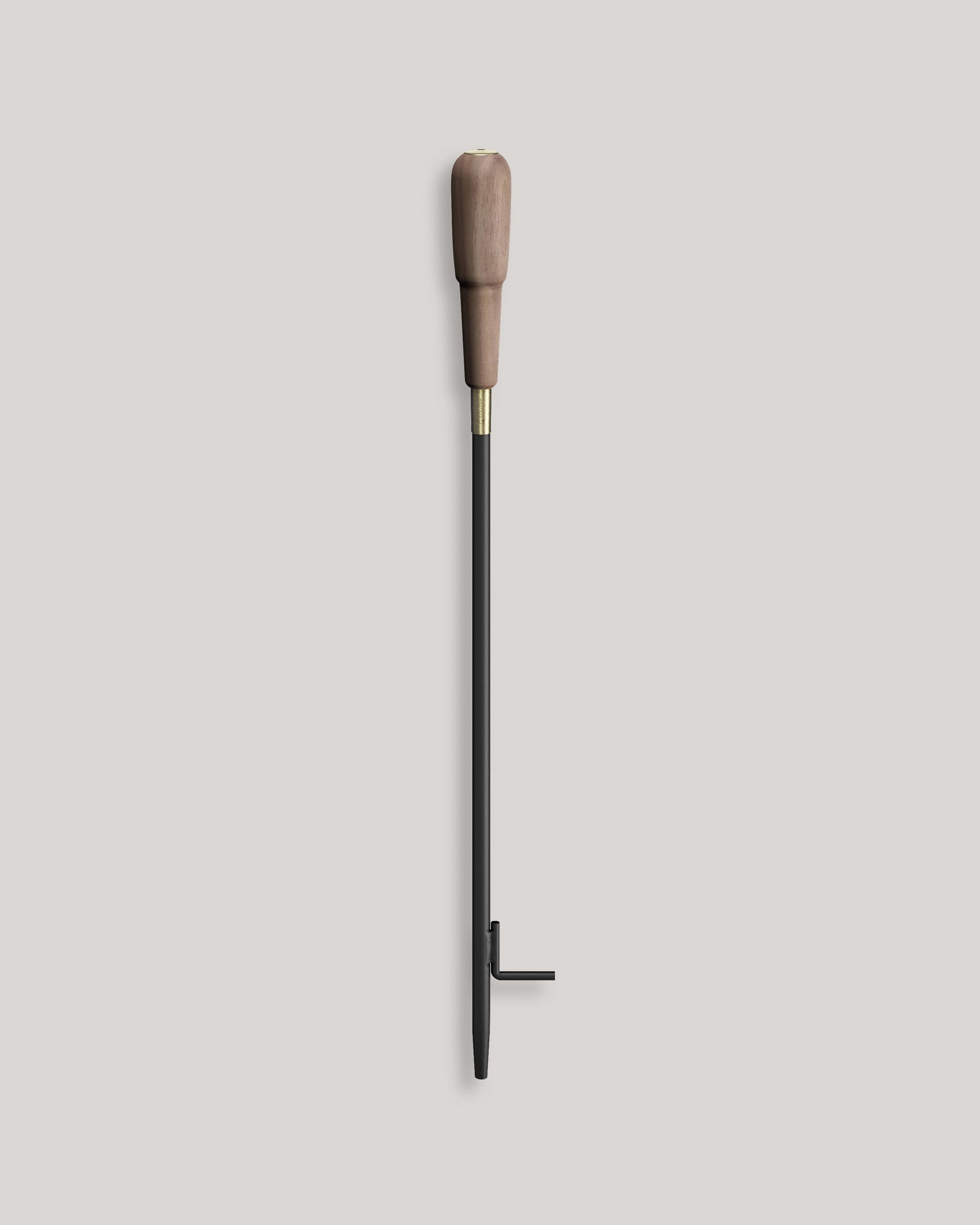 Eldvarm Emma Blow Poker - Graphite, fireplace blow poker in steel with wood handle