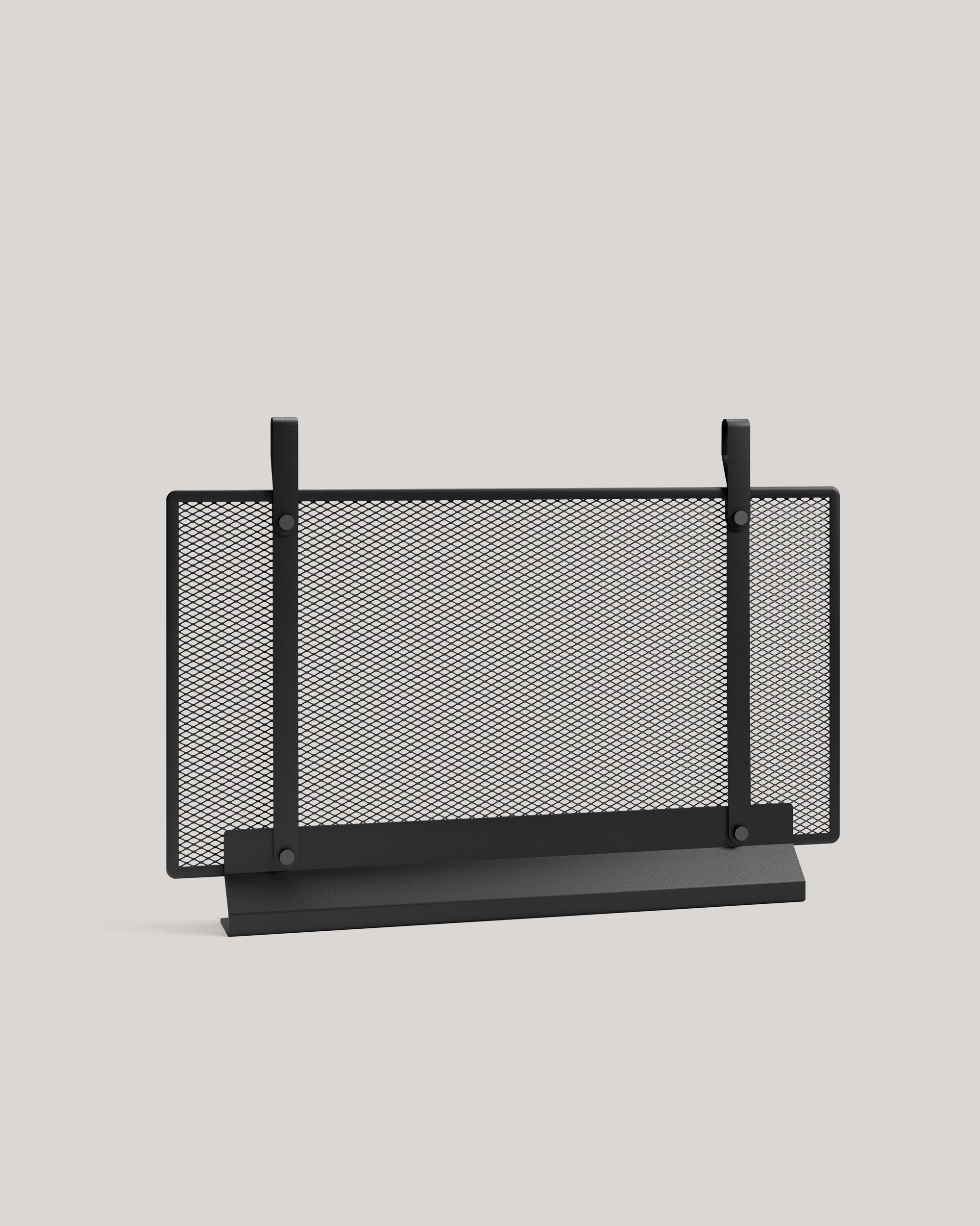 Eldvarm Emma Fireplace Screen Small - Noir A, small freestanding fireplace screen in steel