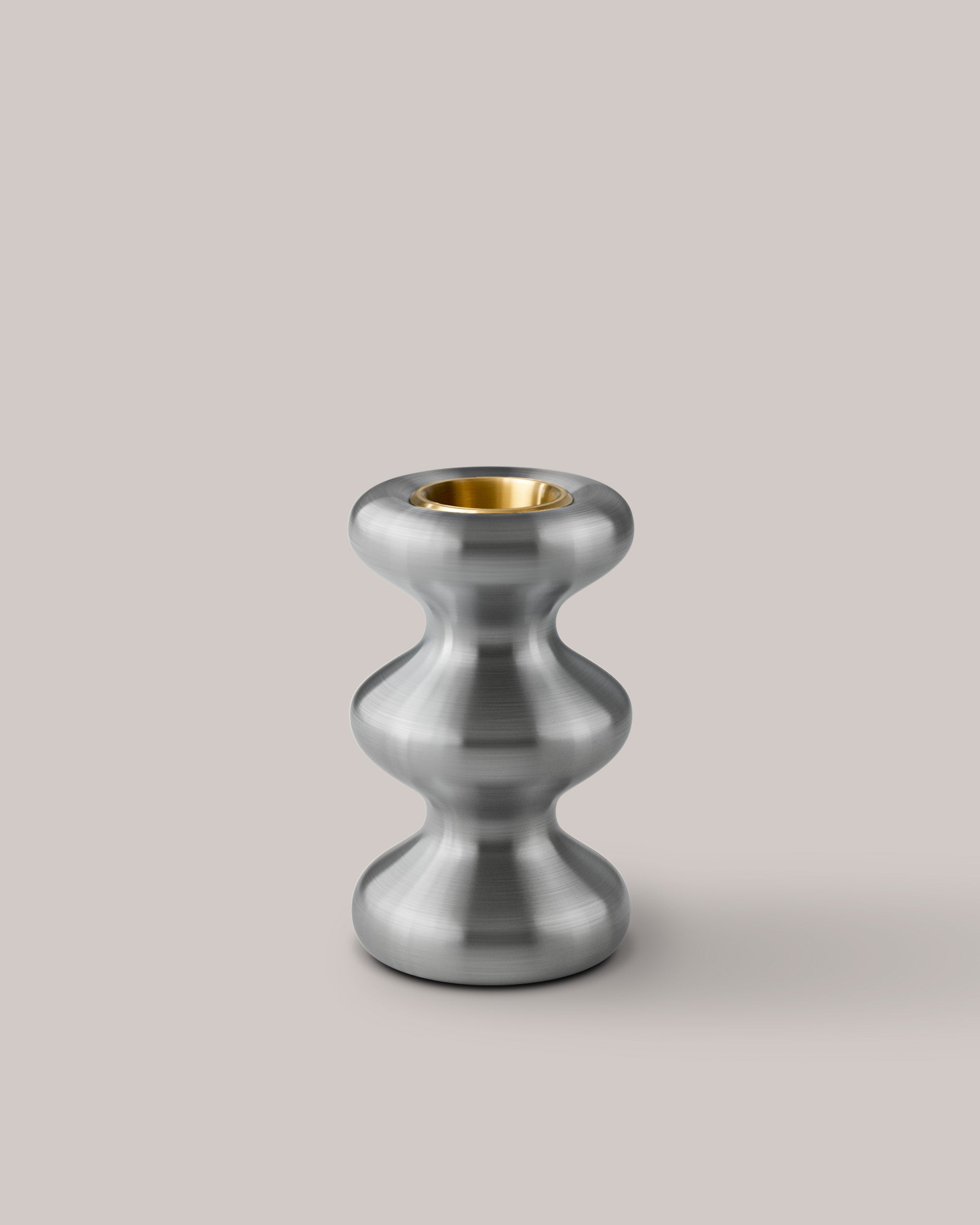 Eldvarm LouLou Candle Holder - Lumière, sculptural candle holder with ocean-ripple silhouette