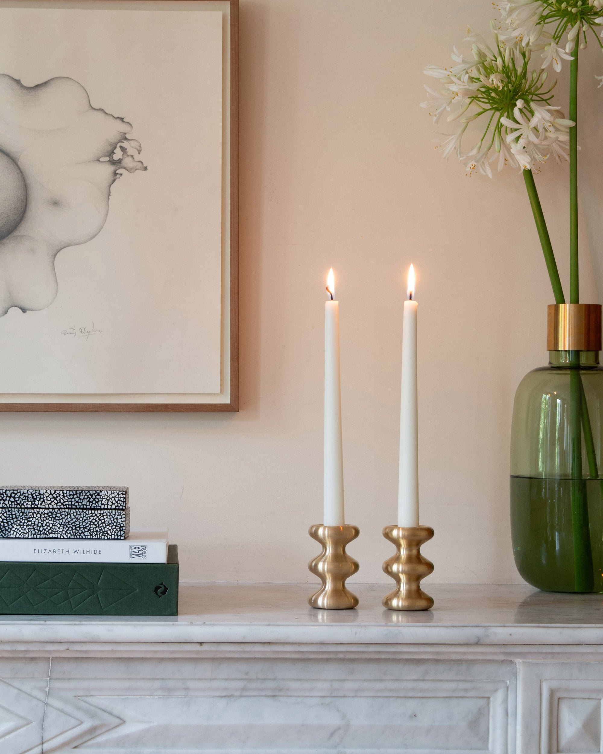 Eldvarm LouLou Candle Holder - Brushed Brass