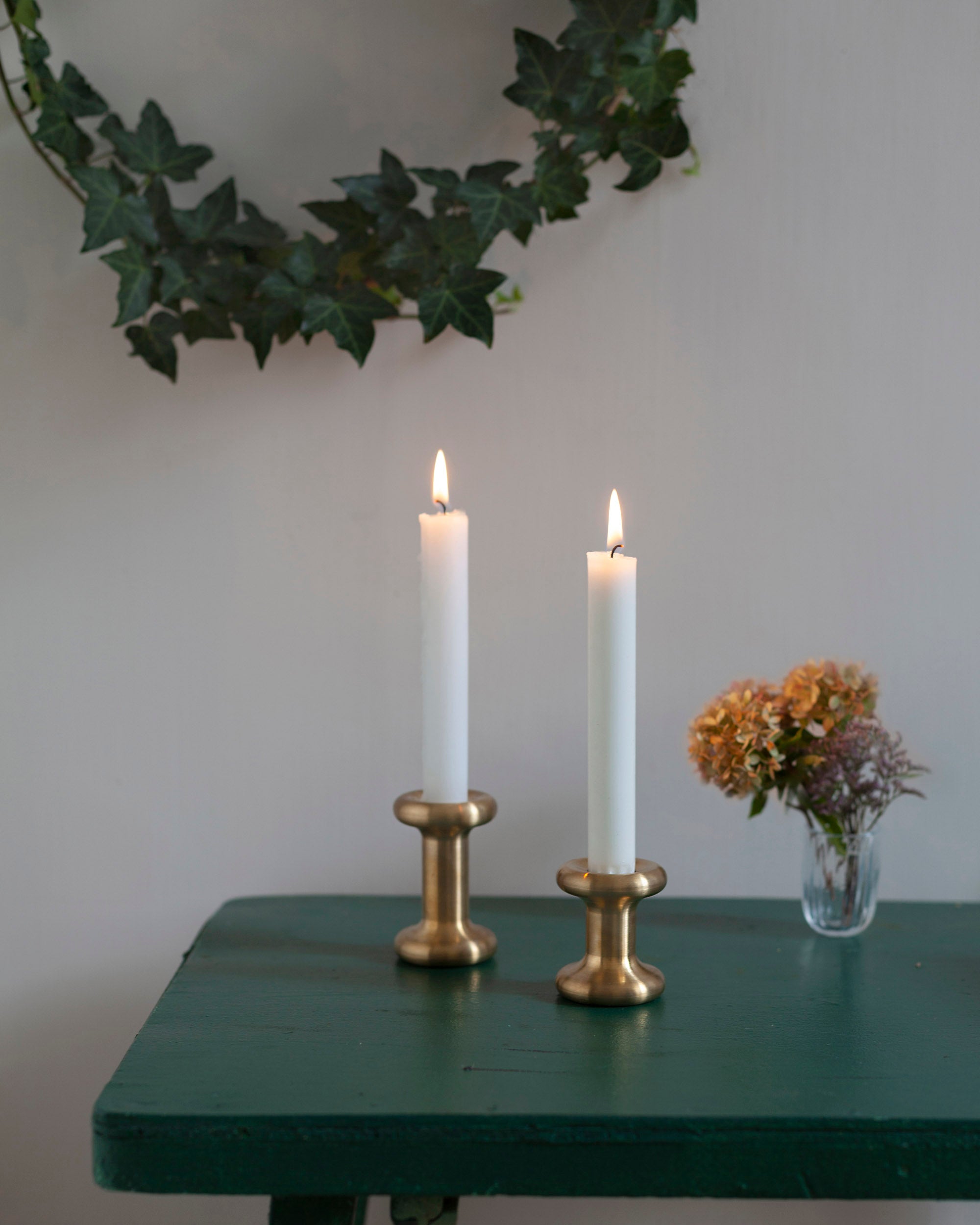 Eldvarm Lucie Candle Holder Tall - Brushed Brass