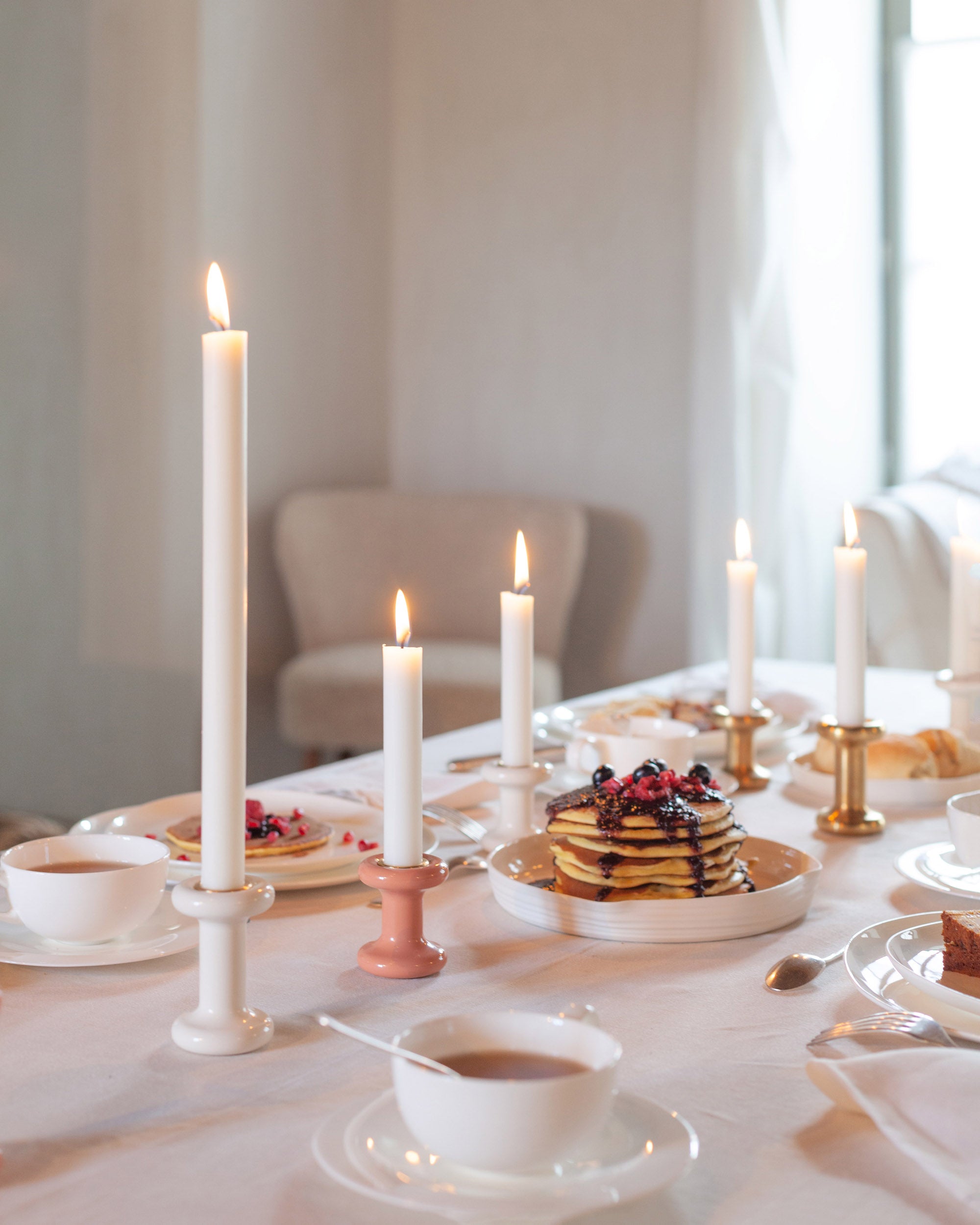 Eldvarm Lucie Candle Holder Short - Bonbon