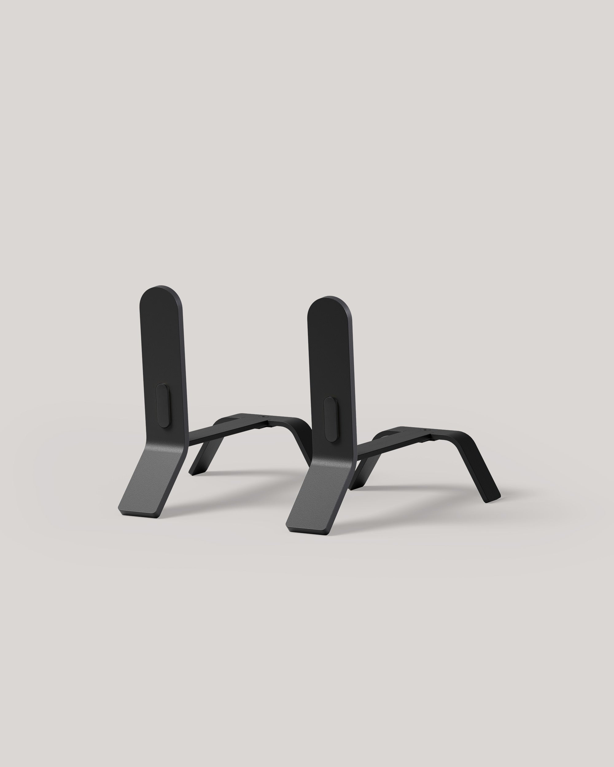 Eldvarm Cooper Fire Dogs Small - Noir A, small fire dogs (andirons) in steel