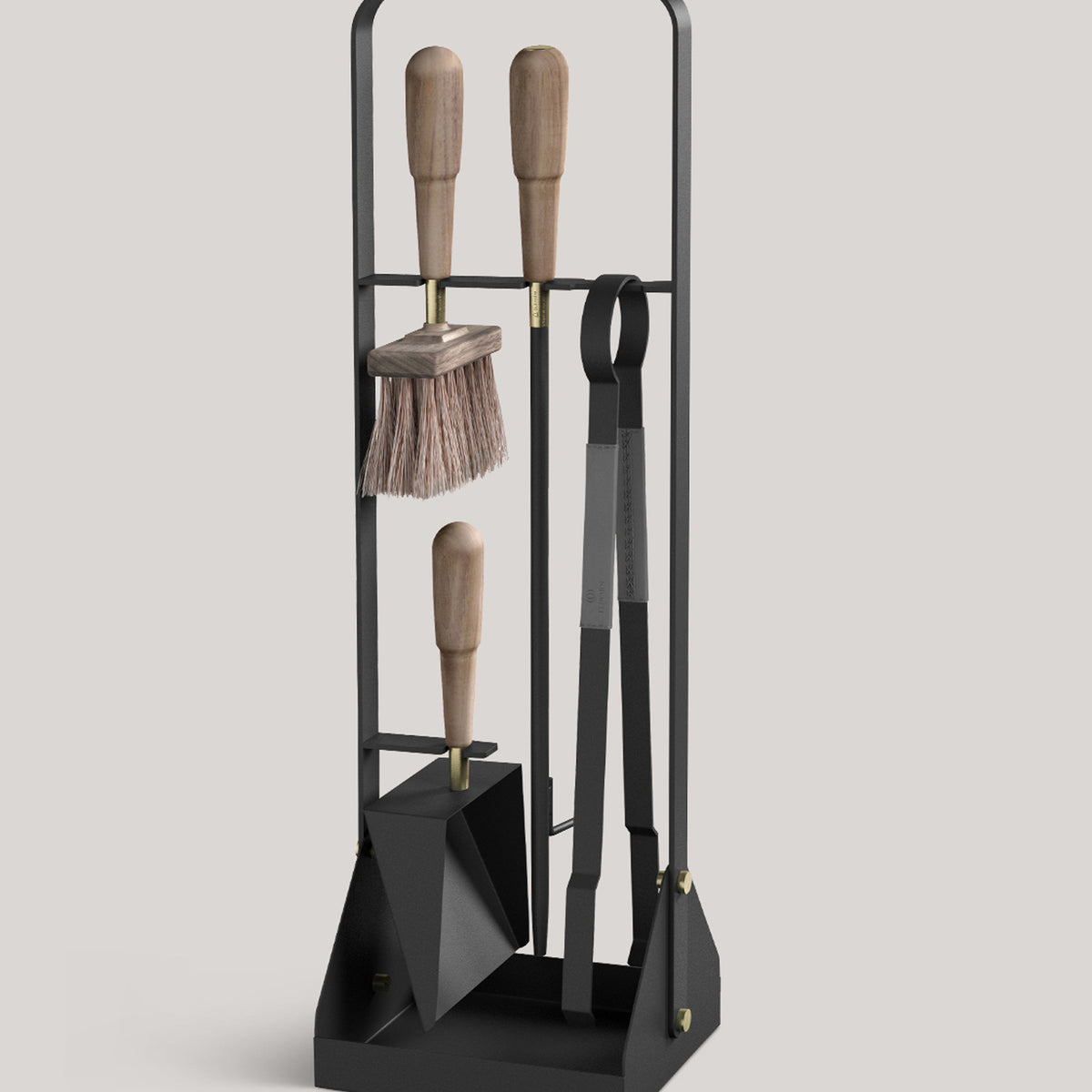 Fireplace Tool Set | Emma Companion Set - Graphite | Eldvarm