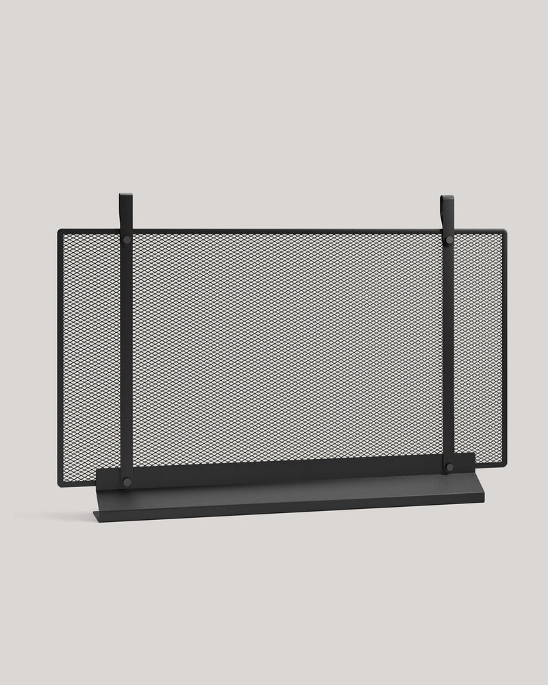 Eldvarm Emma Fireplace Screen Large - Noir A, large freestanding fireplace screen in steel