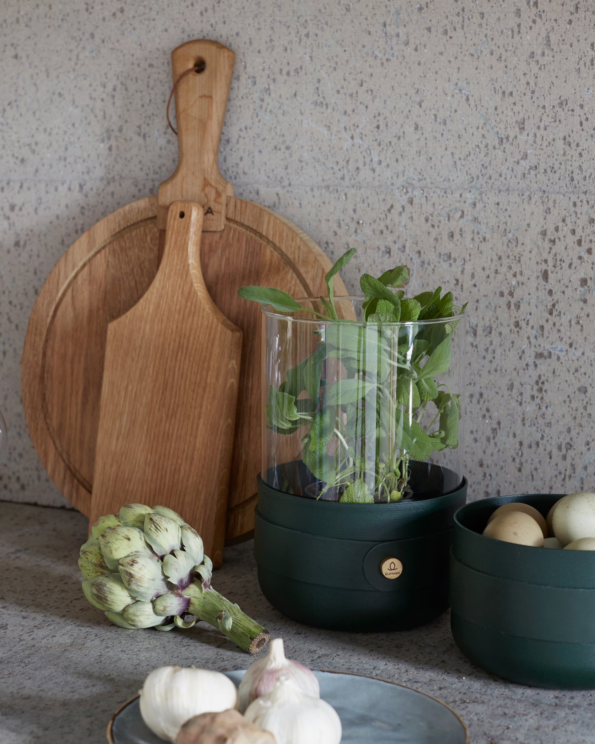 Eldvarm Emma Lantern - Forêt in a styled interior setting