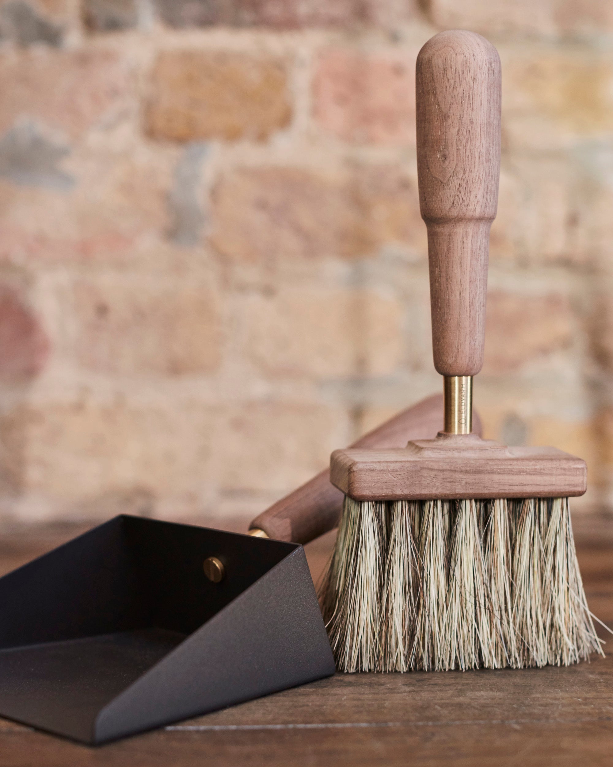 Eldvarm Emma Shovel & Brush - Classique in a styled interior setting