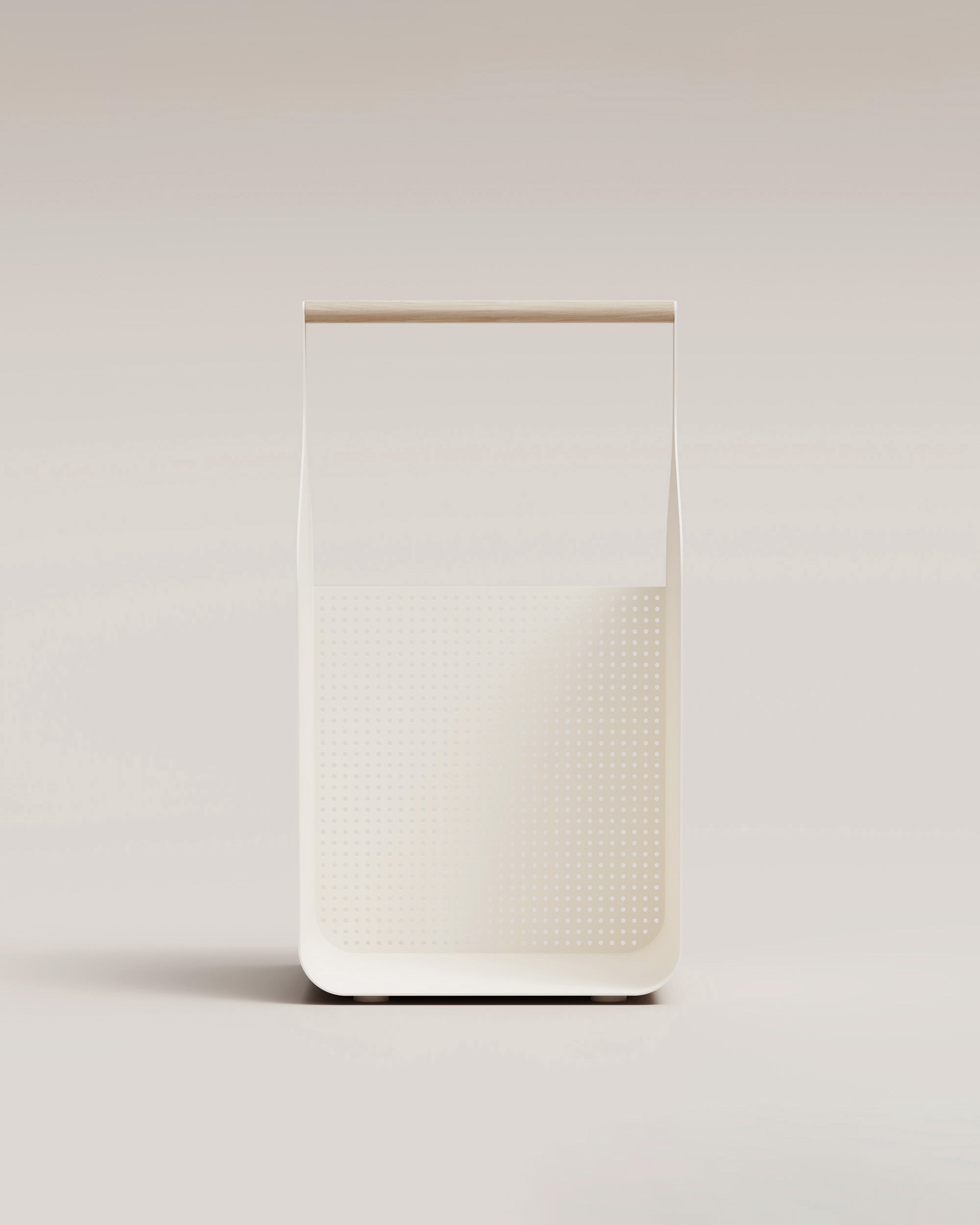 Eldvarm Fumi Log Holder - Blanc on a neutral background