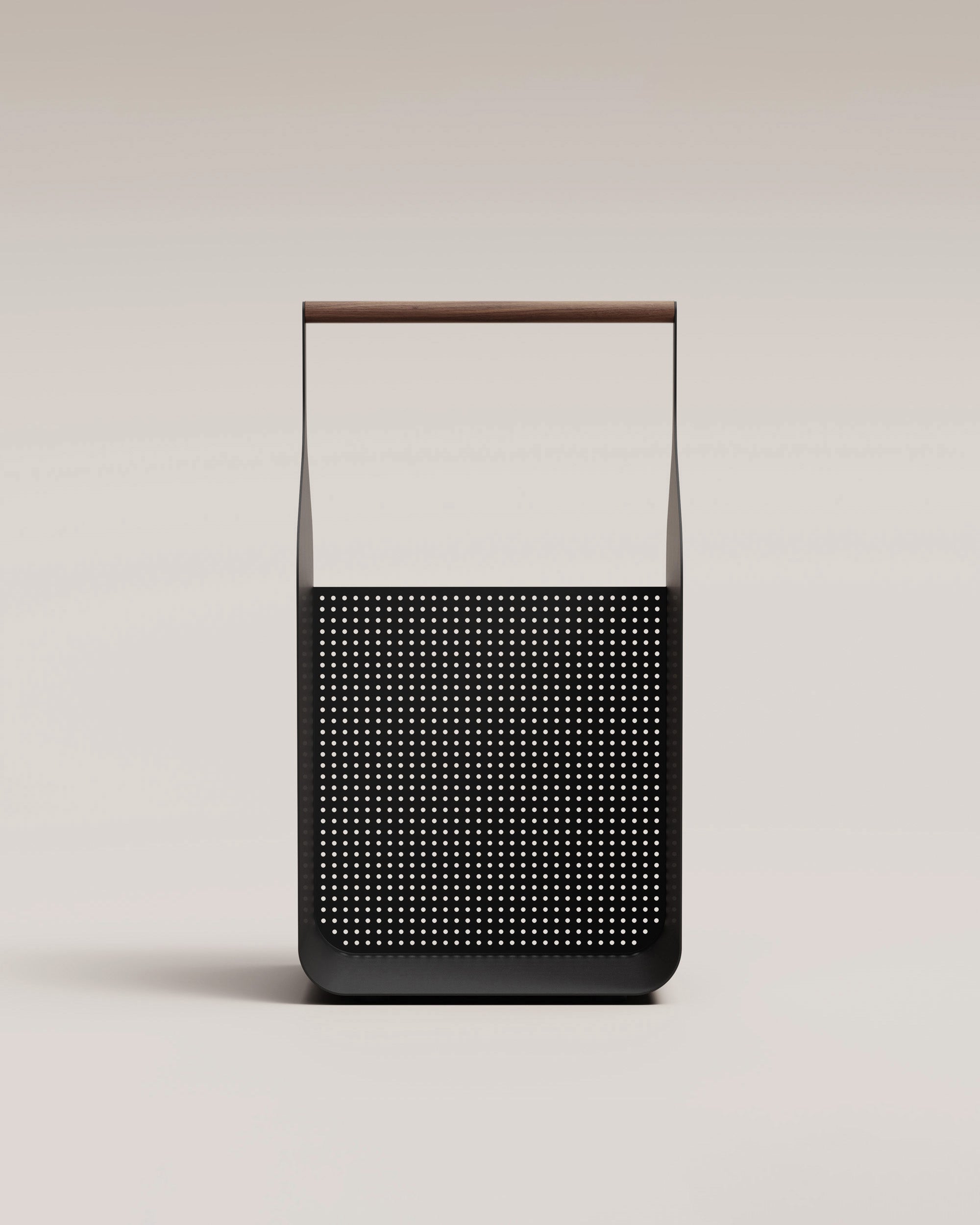 Eldvarm Fumi Log Holder - Noir on a neutral background