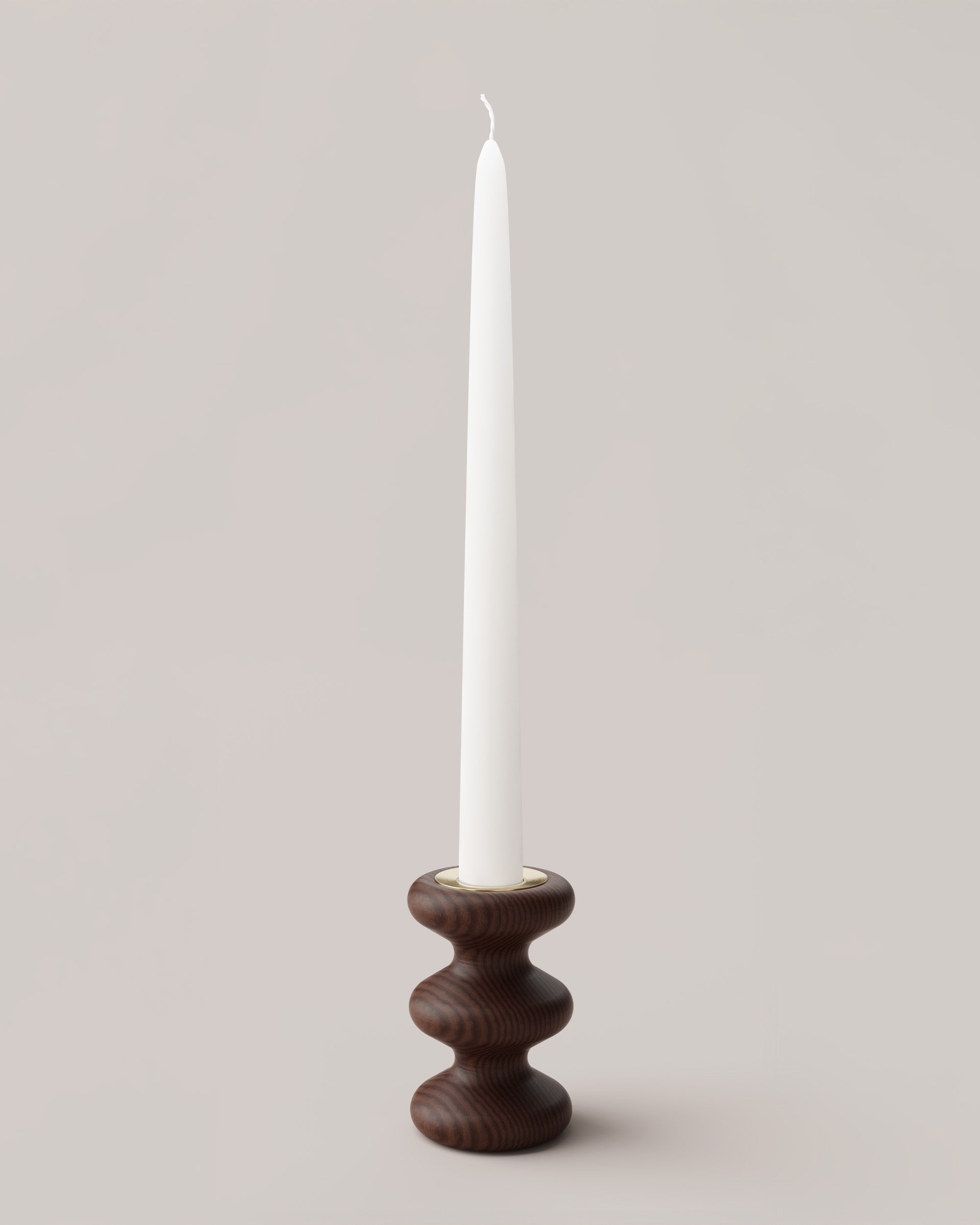 Eldvarm LouLou Candle Holder - Walnut, alternate angle