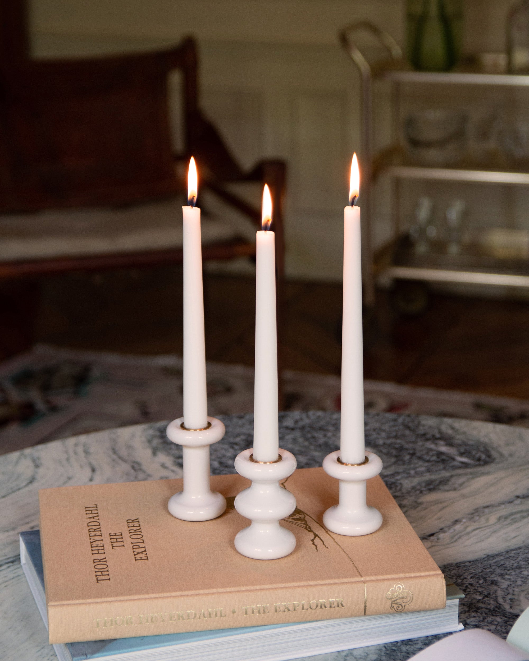 Eldvarm LouLou Candle Holder - Blanc