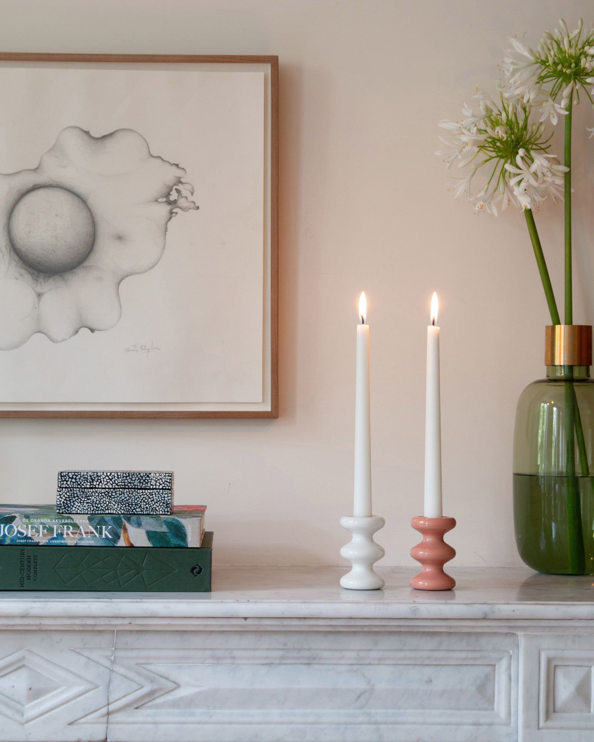Eldvarm LouLou Candle Holder - Blanc