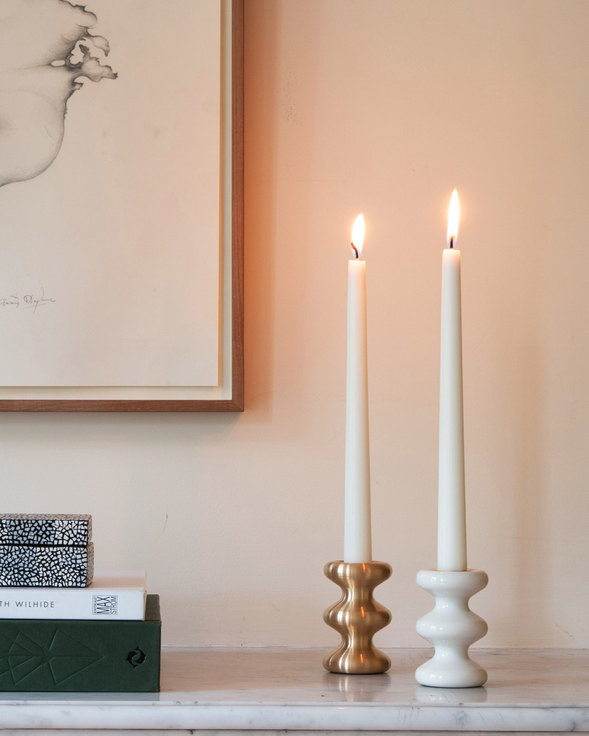 Eldvarm LouLou Candle Holder - Blanc