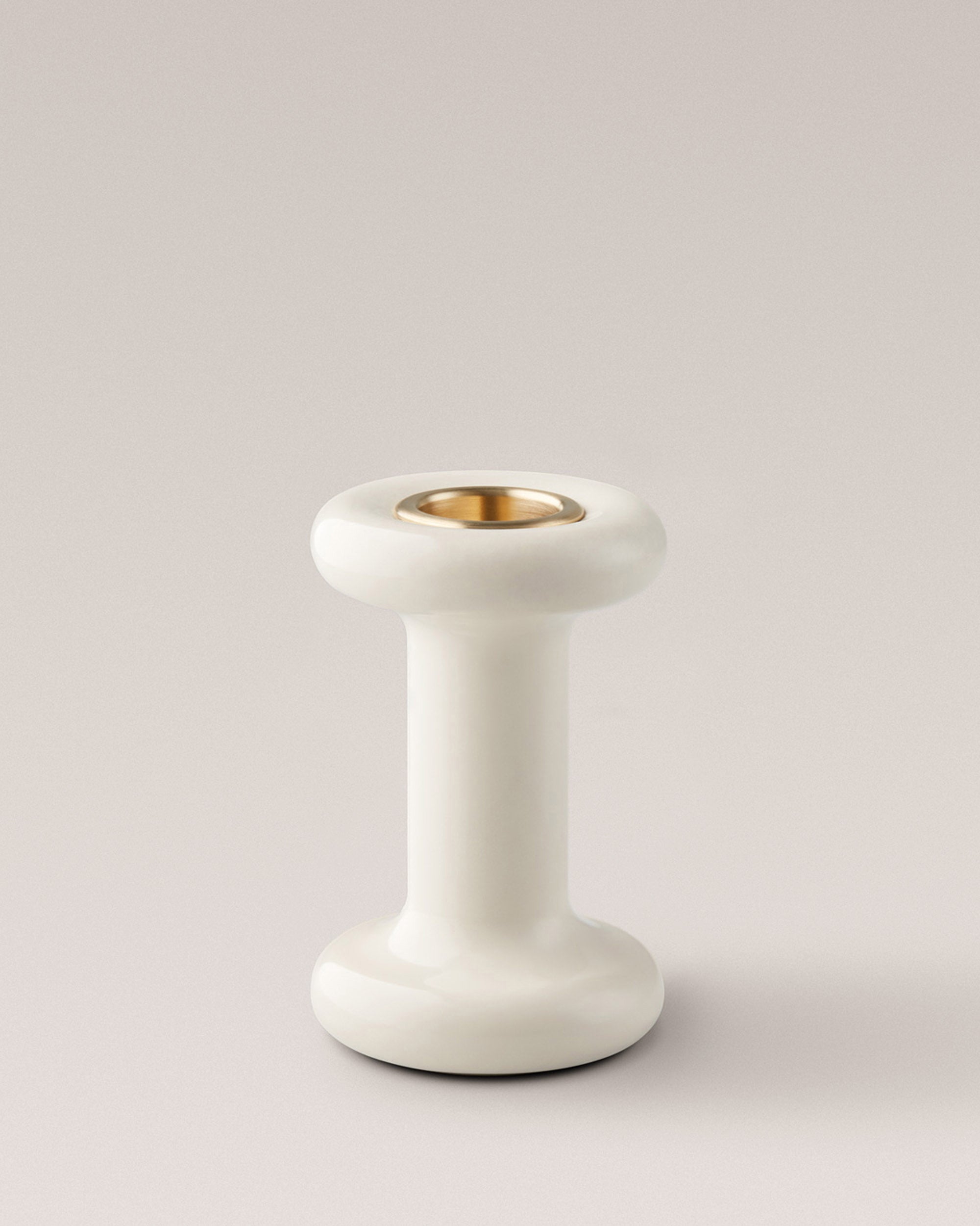 Eldvarm Lucie Candle Holder Tall - Blanc, tall hourglass candle holder in solid metal