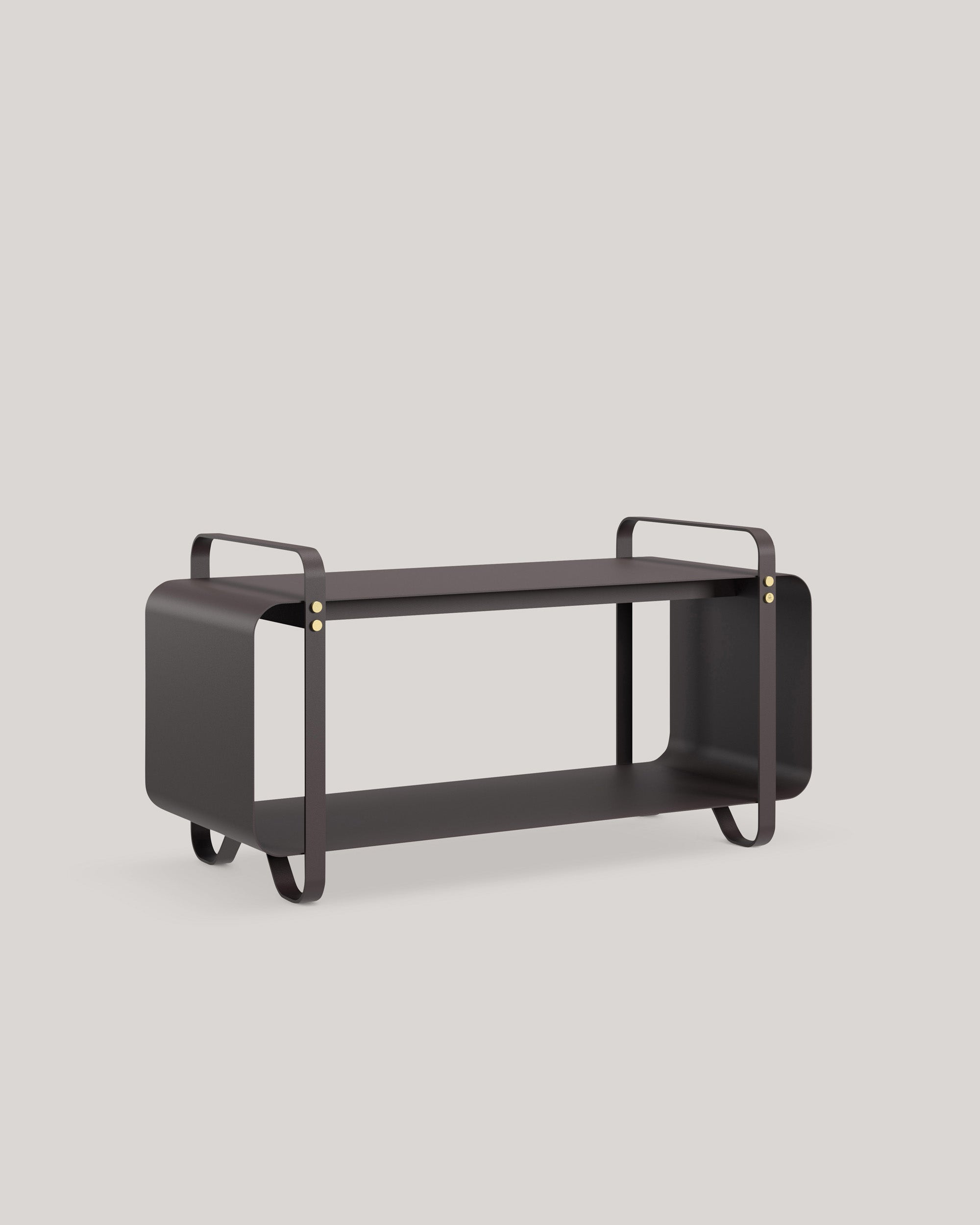 Eldvarm Ninne Bench - Classique, steel bench for firewood storage and seating