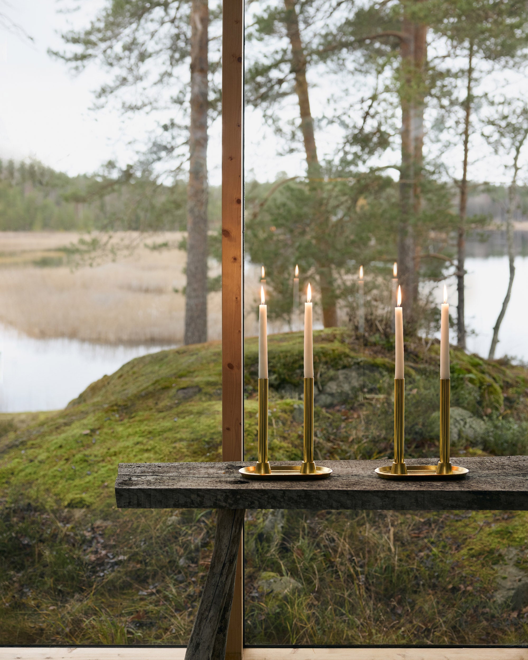 Eldvarm Reflet II in a styled interior setting