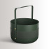 Forêt: Green metal and leather, brass