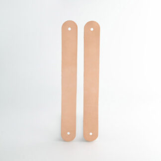 Two "Naturel" leather straps for Emma Lantern, in beige