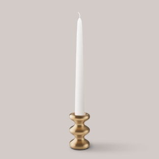 LouLou Candle Holder - Brushed Brass Eldvarm 2