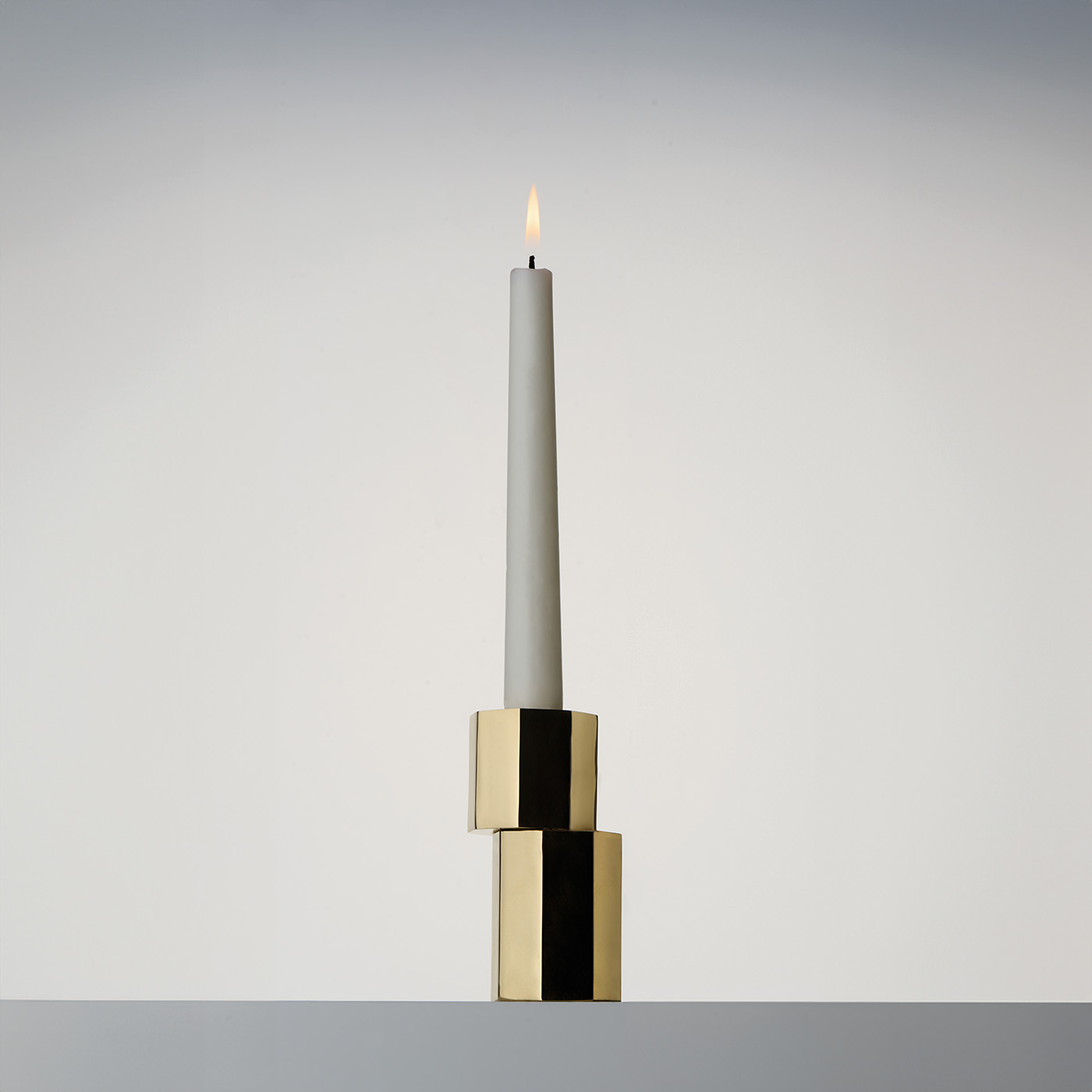Luca Candle Holder - Polished Brass