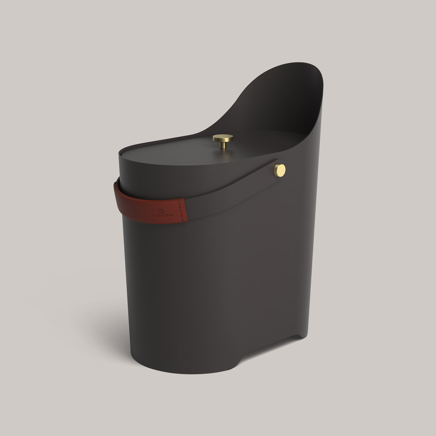 Tilda Kindling & Ash Bucket in Havane colour, shown on a white background