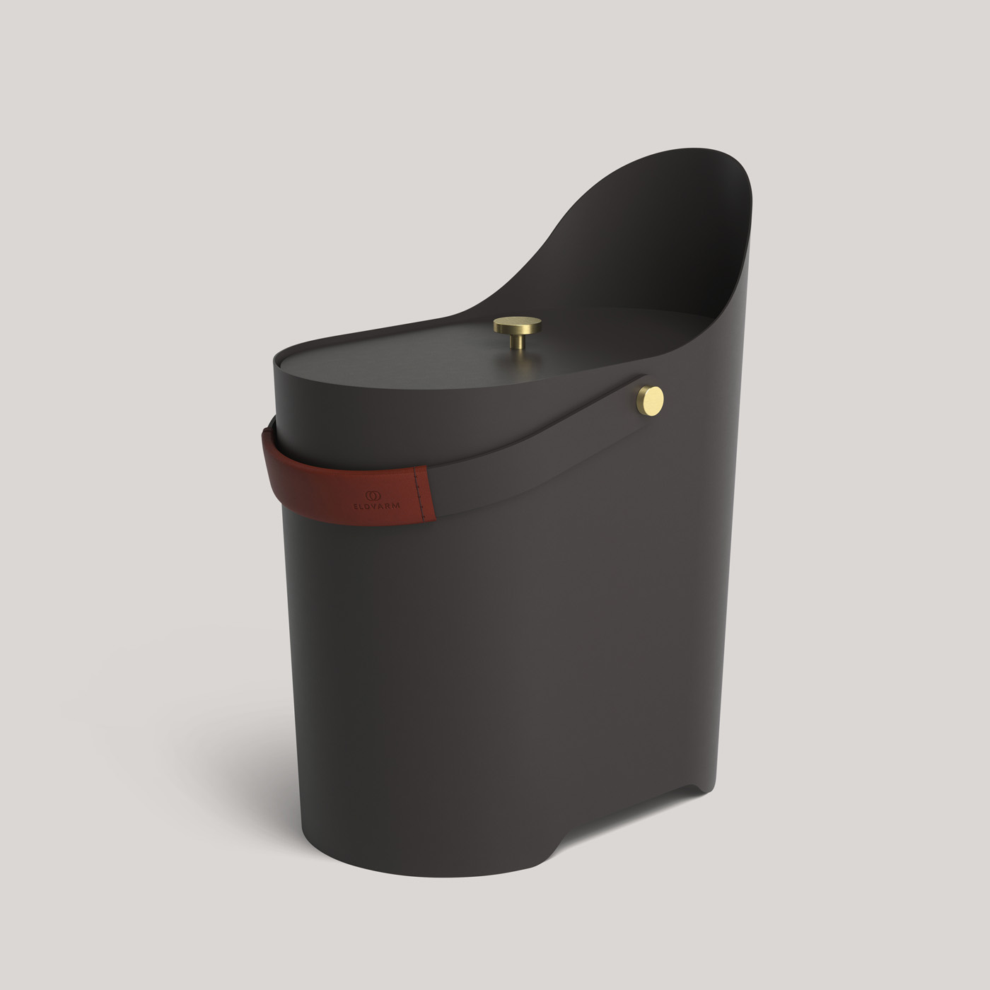 Tilda Kindling & Ash Bucket in Havane colour, shown on a white background