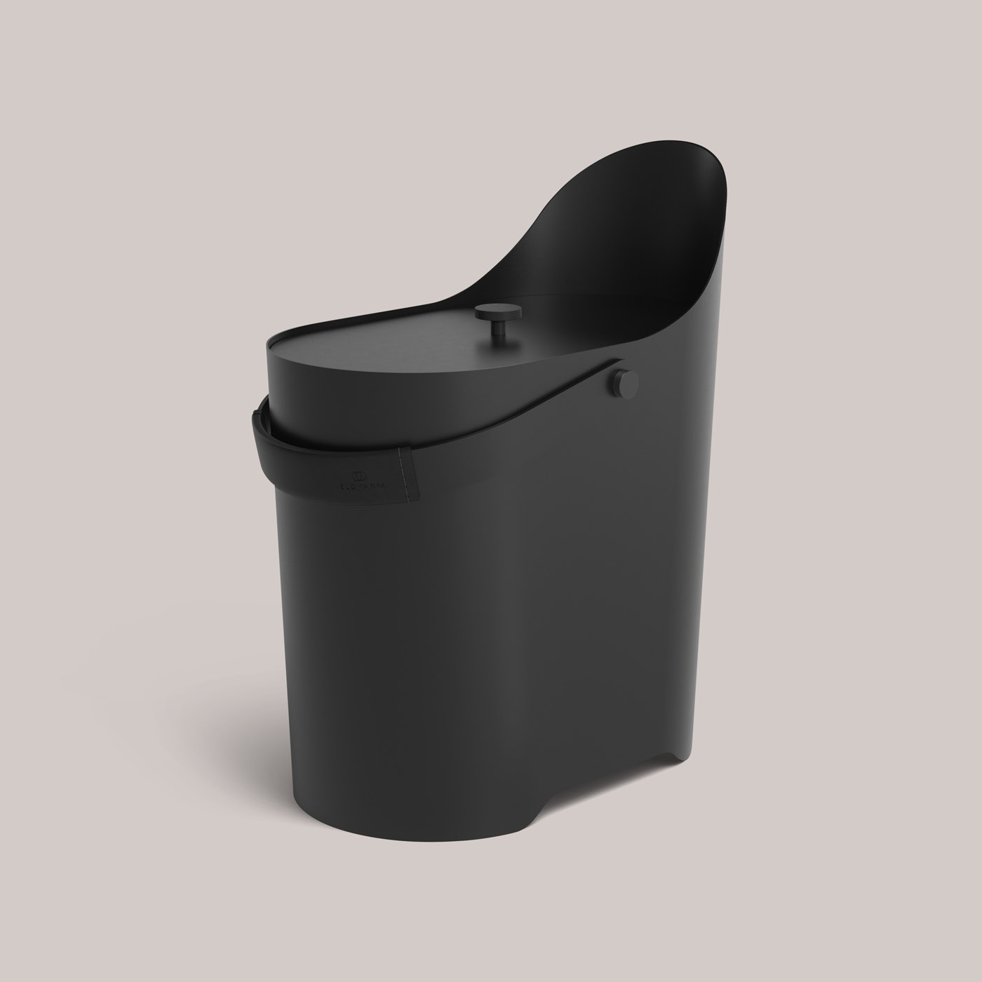 Tilda Kindling & Ash Bucket in Noir black colour, shown on a white background