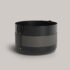 Olive: Taupe metal, olive green leather, brass