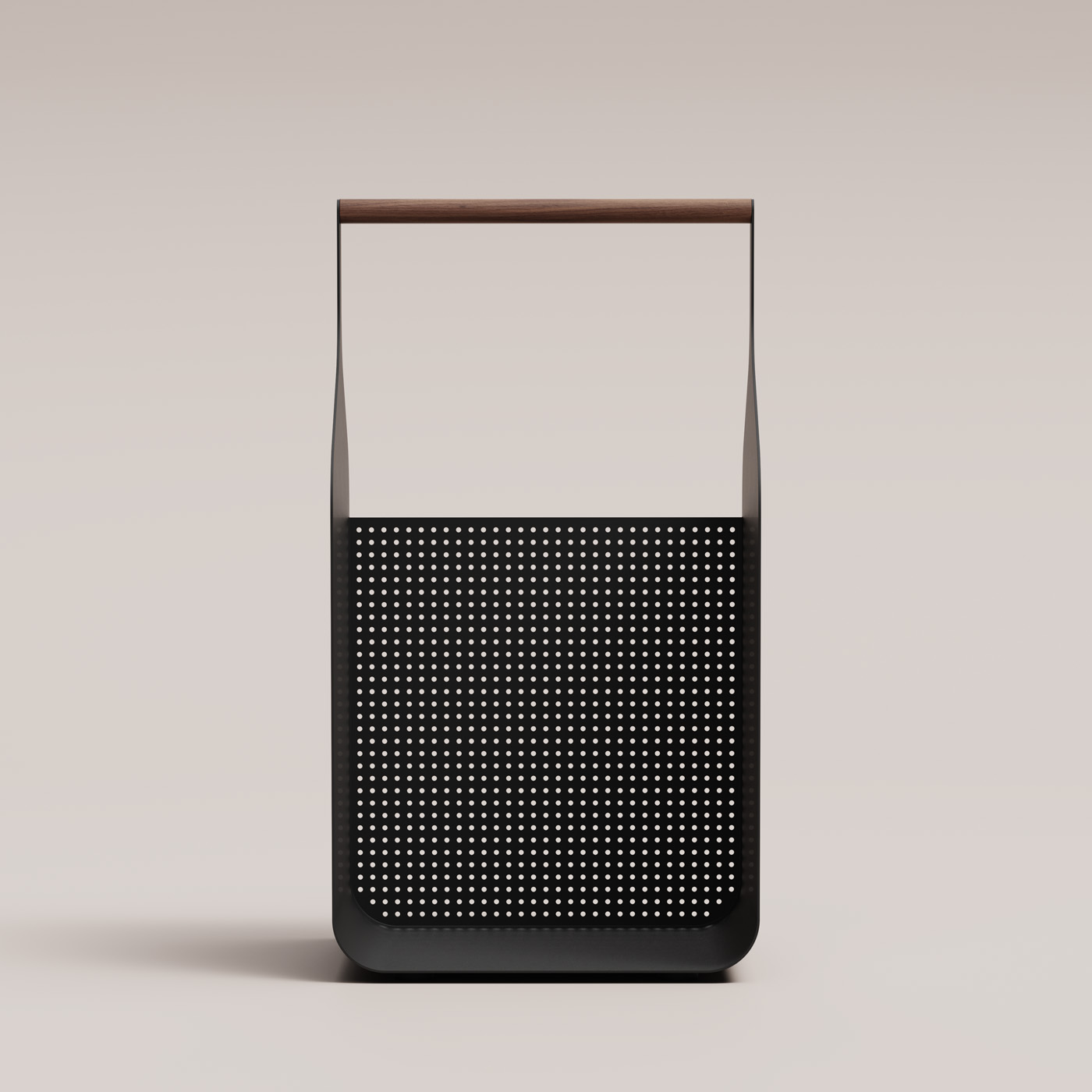 Fumi Log Holder in Noir black