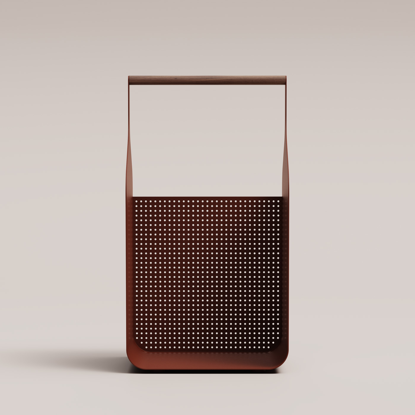 Fumi Log Holder in Terre red