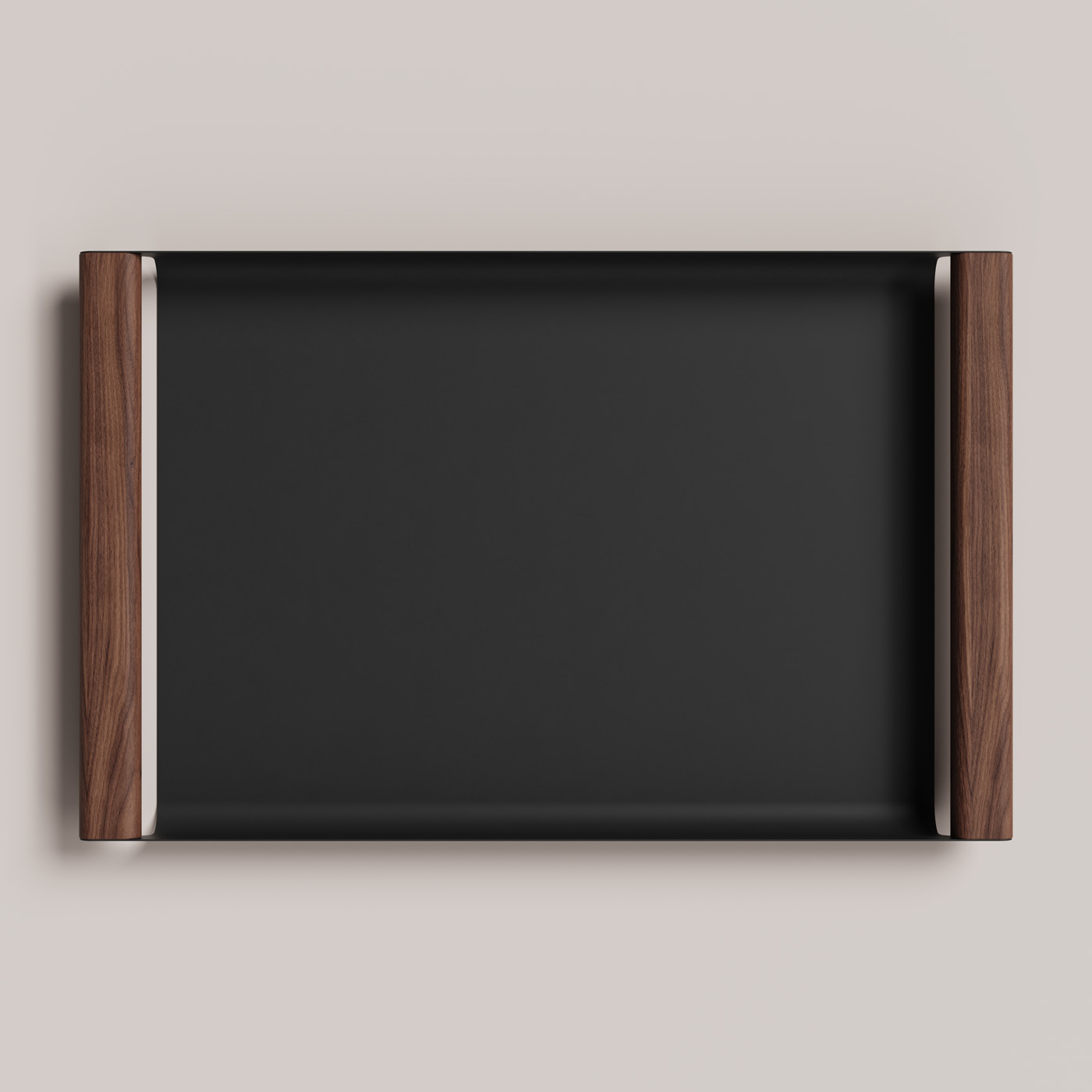 Fumi Tray in Noir colour, large size, seen from above