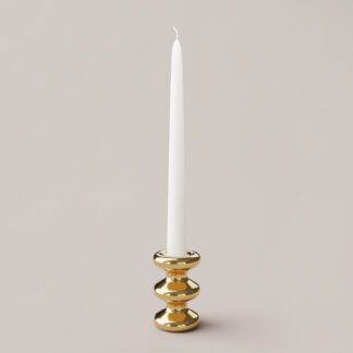 LouLou Candle Holder - Polished Brass Eldvarm 2