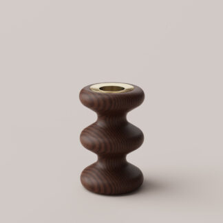 LouLou Candle Holder - Walnut Eldvarm