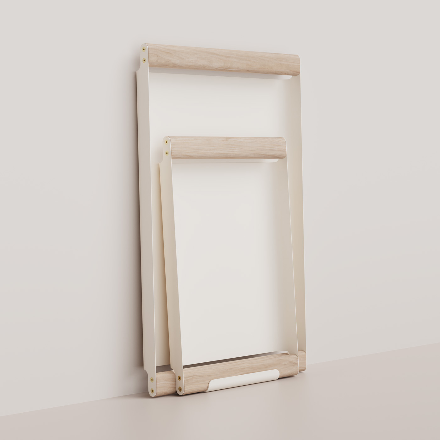 Pair of Fumi Trays, held in place by Fumi Stand.